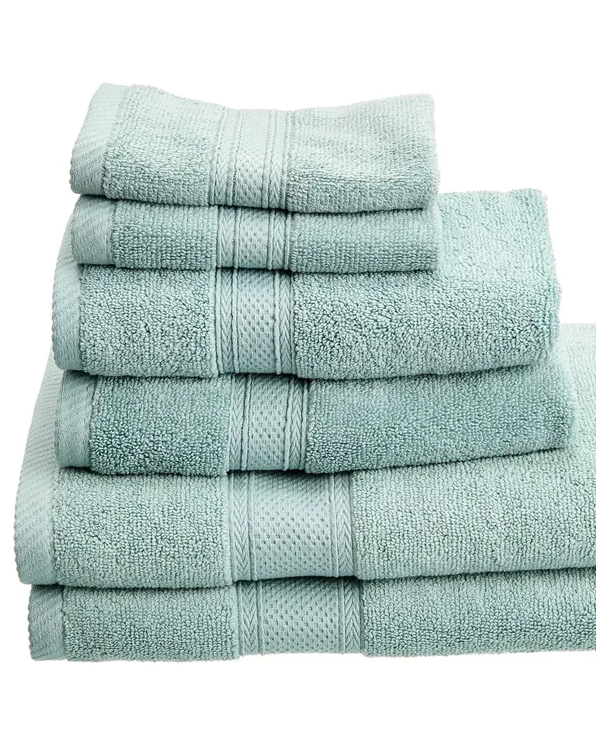 Zero Twist Hotel 6pc Bath Towel Set - Seafoam, Cotton