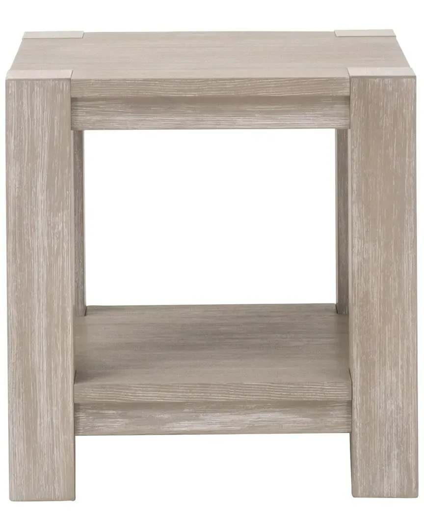 Adler End Table with Storage - Natural Gray, Acacia Wood image