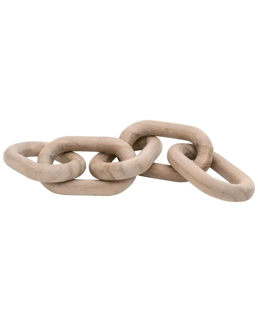 Cinq Wood Link Chain Decor - Natural, Reclaimed Pine