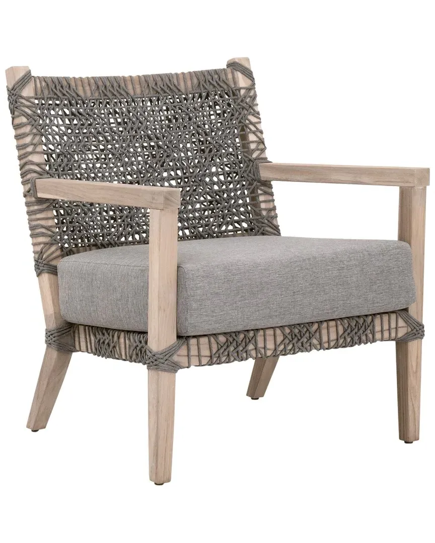 Costa Outdoor Club Chair - Grey, Teak image
