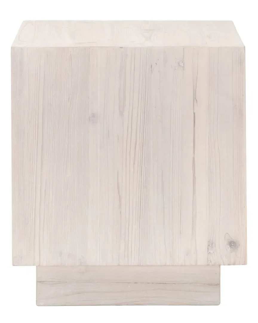 Montauk Square End Table - White Wash, Reclaimed Pine image