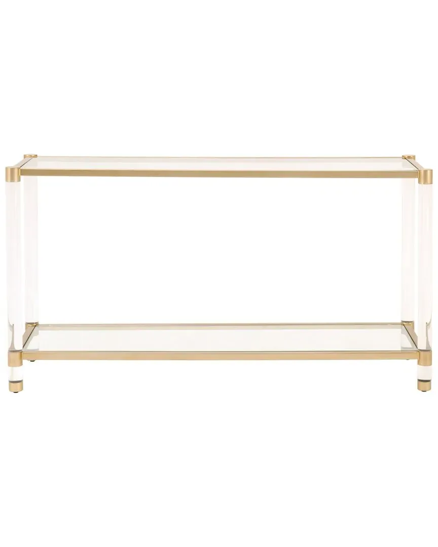 Nouveau Console Table - Brass, Glass image