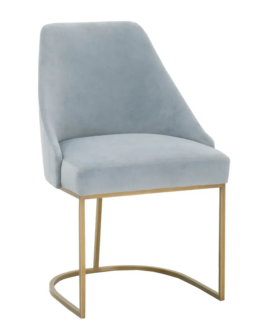 Parissa Set of 2 Dining Chairs - Blue, Velvet image