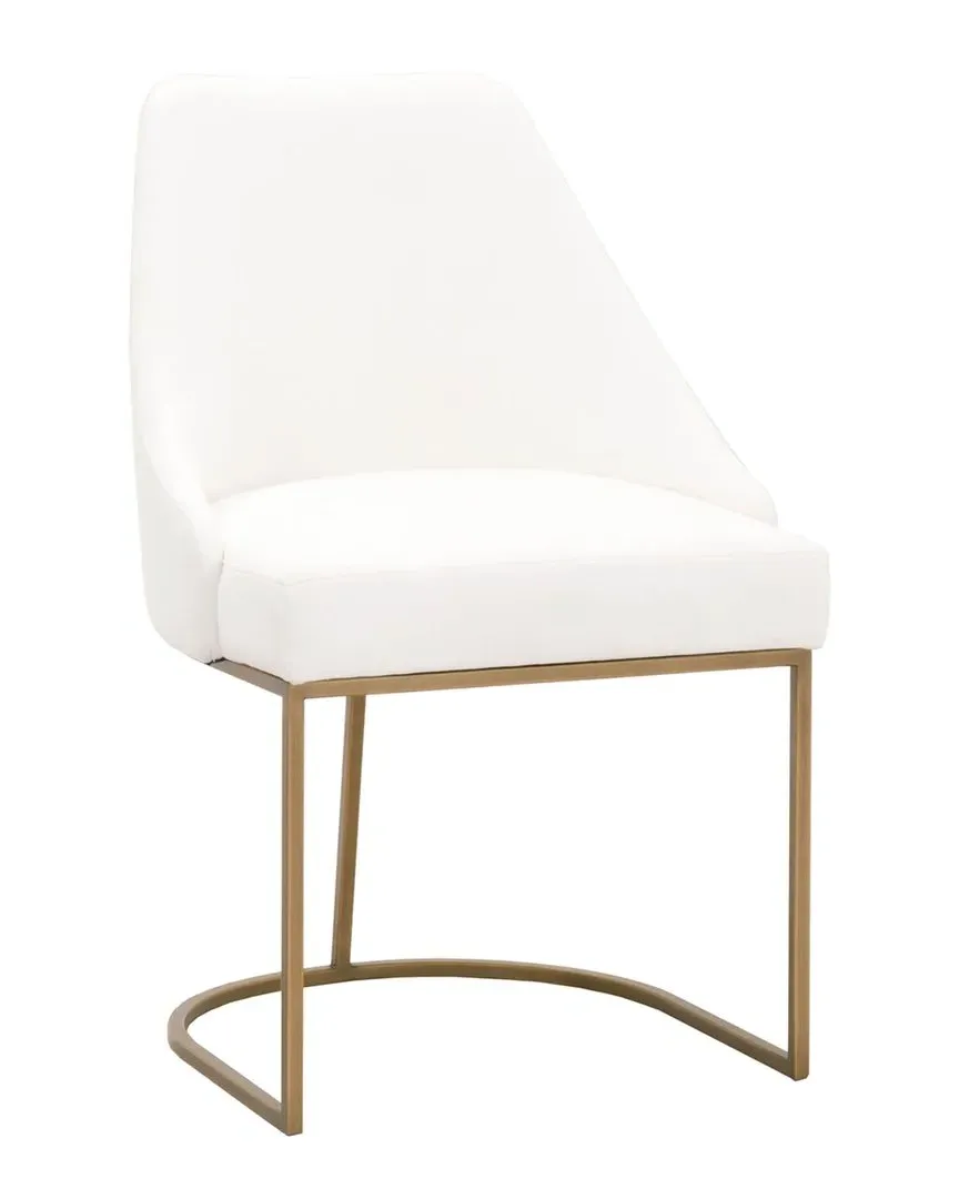 Parissa Set of 2 Dining Chairs - White, Polyester