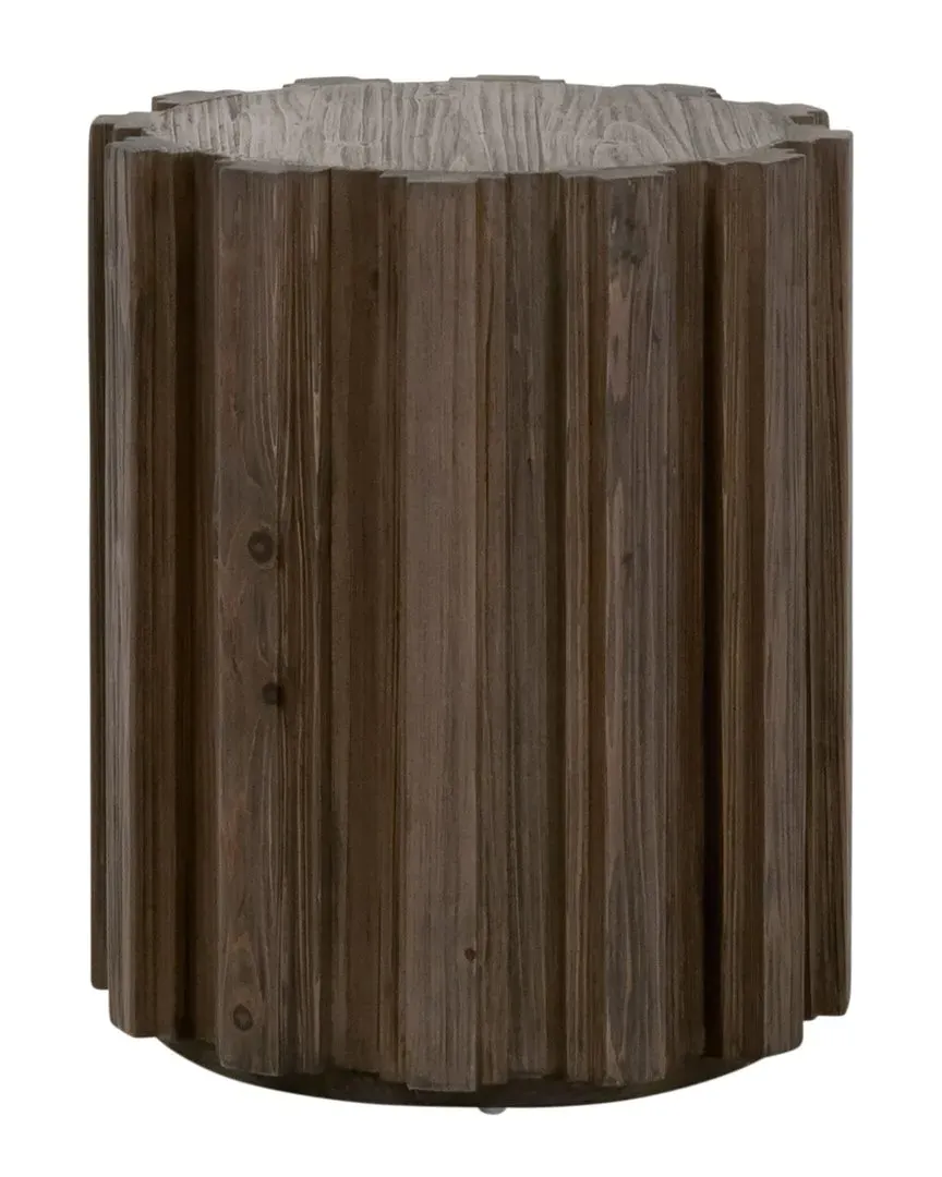 Roma Round Accent Table - Espresso, Reclaimed Pine image