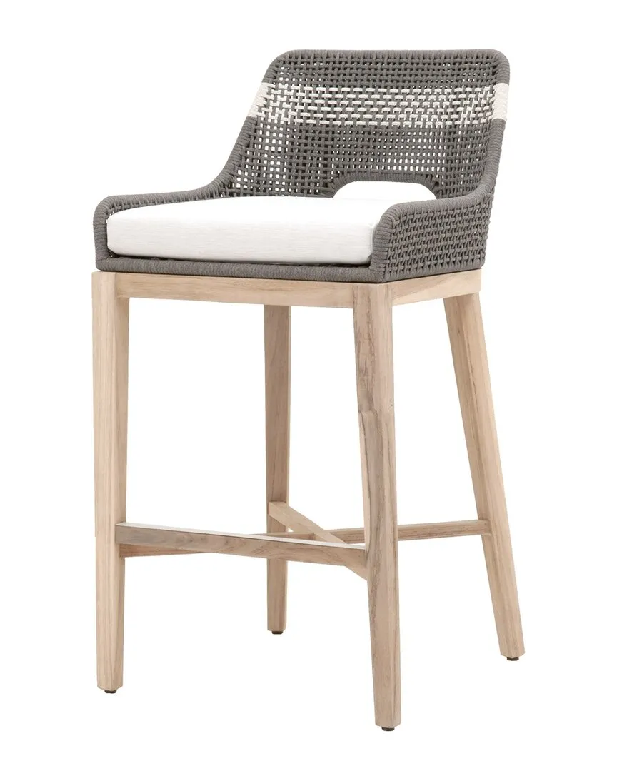 Set of 2 Tapestry Dining Chairs - Dove Grey, Mahogany