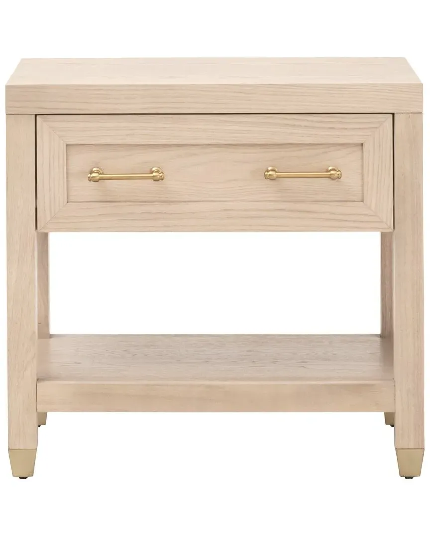 Stella 1-Drawer Nightstand - Brown, Oak image