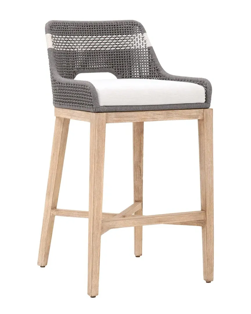 Tapestry Barstool - Dove Grey, Mahogany image