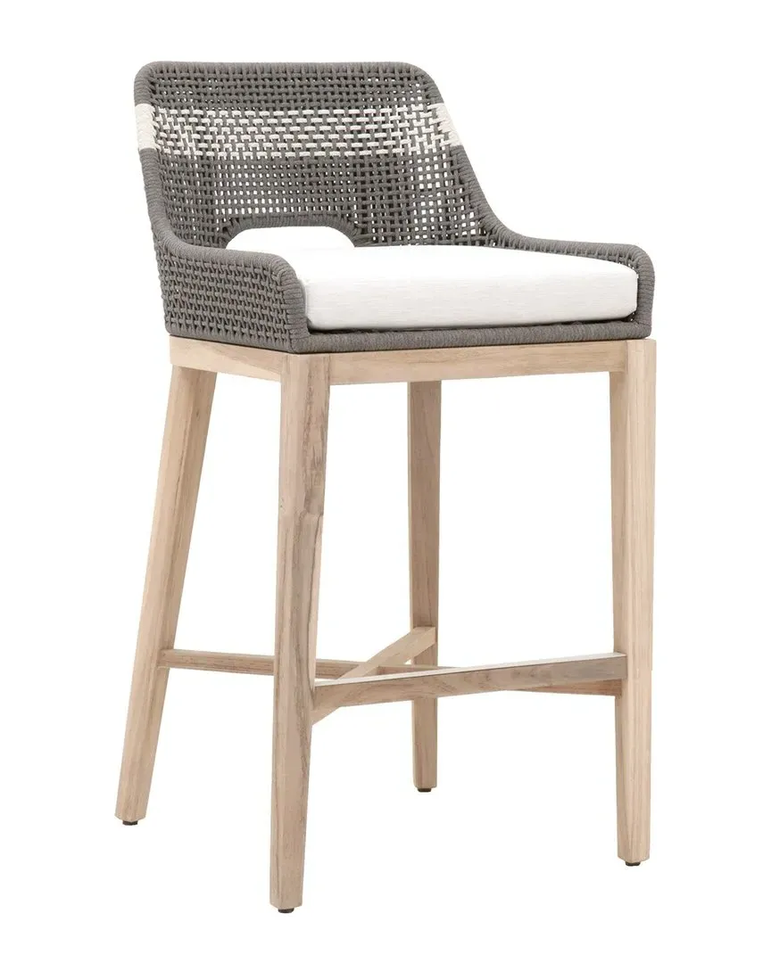 Tapestry Counter Stool - Grey, Mahogany image