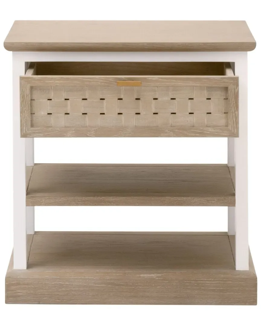 Weave 1-Drawer Side Table - Natural Oak image