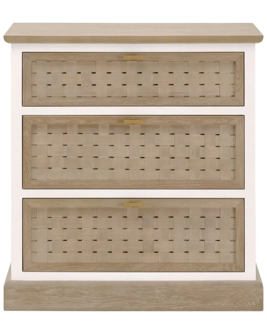 Weave Entry Cabinet with Storage - Smoke Gray Oak image