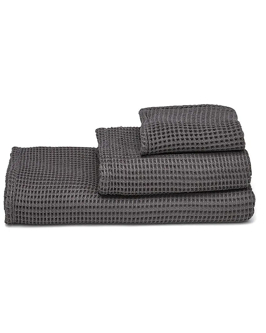 Waffle Towel Set - Grey, Bamboo Lyocell image