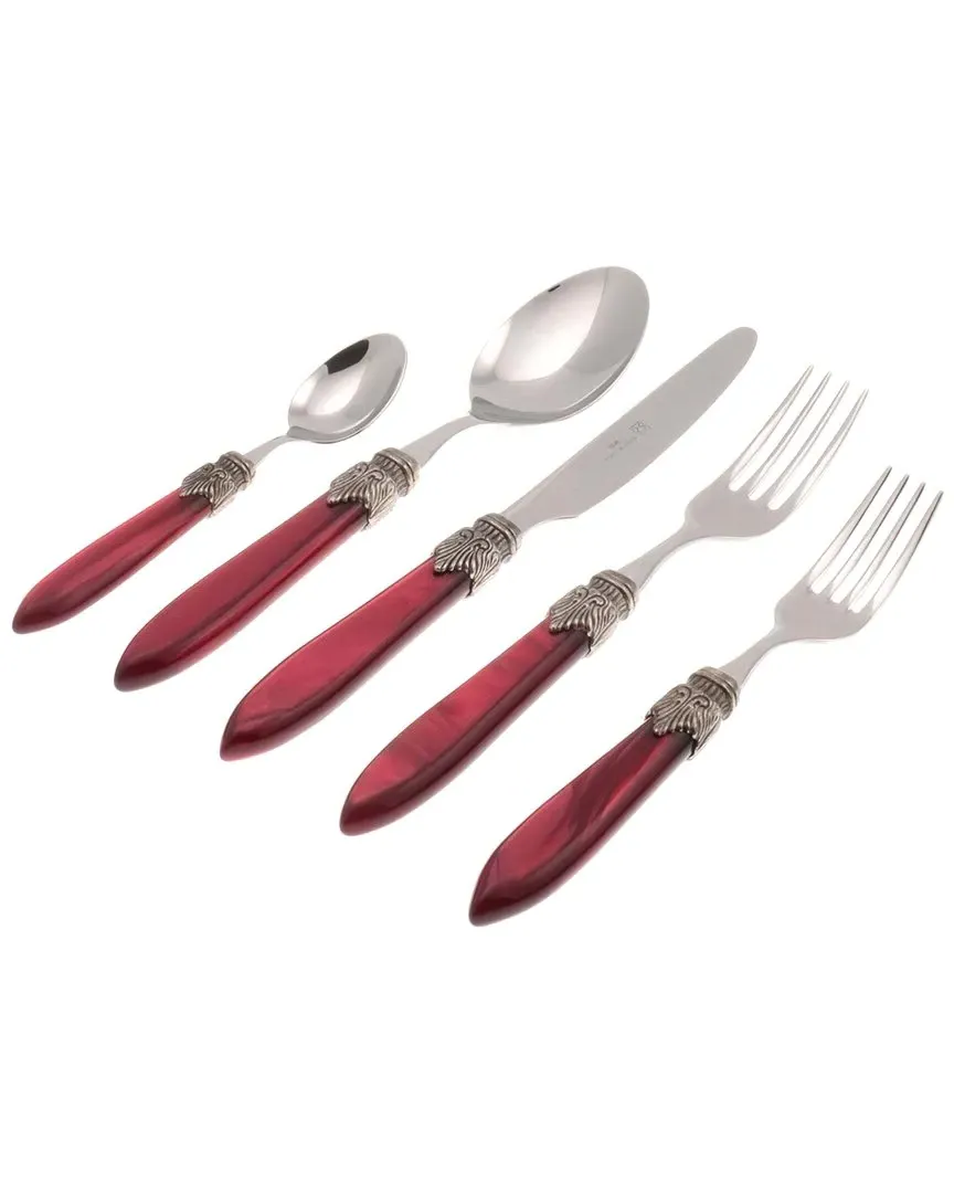 Laura 5-Piece Flatware Set - Multicolor, Stainless Steel image