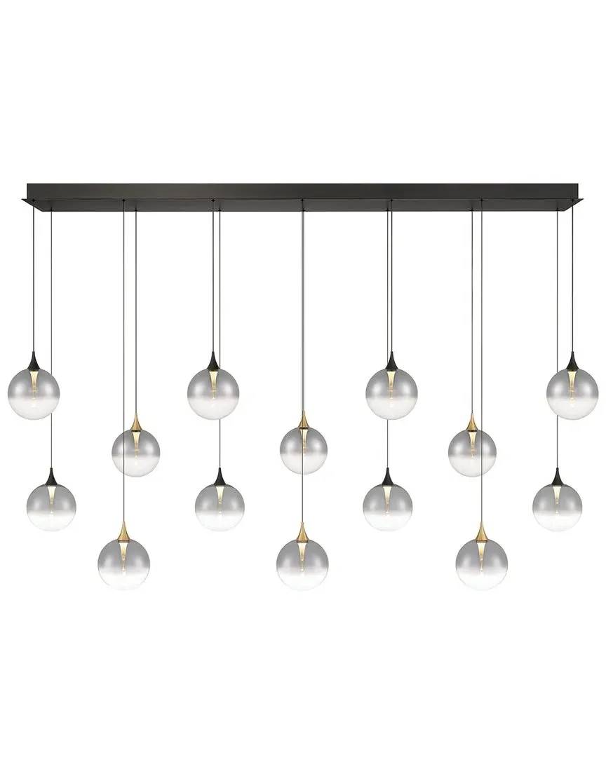 Iissa 14-Light Chandelier - Gold-Black Mix, Steel