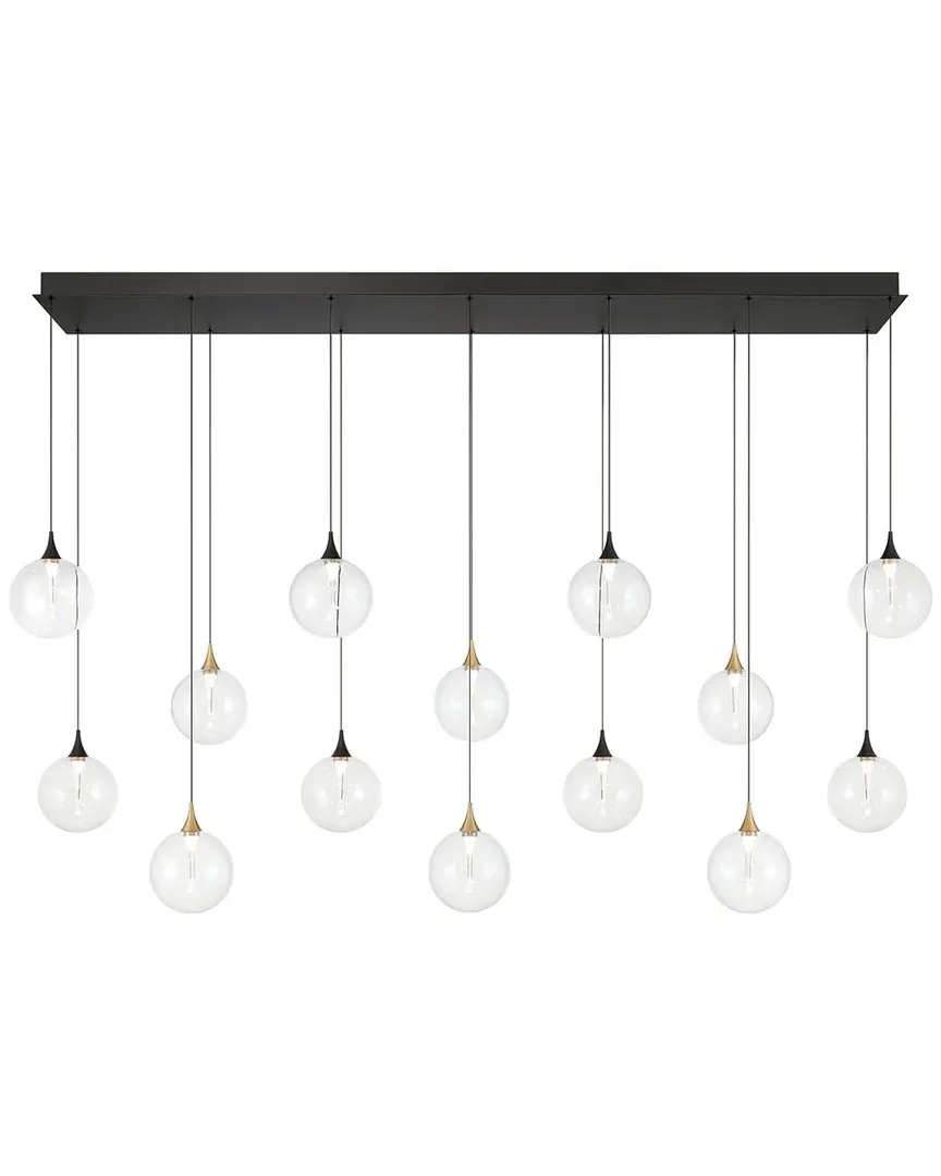 Iissa 14-Light Chandelier - Gold-Black Mix, Steel image