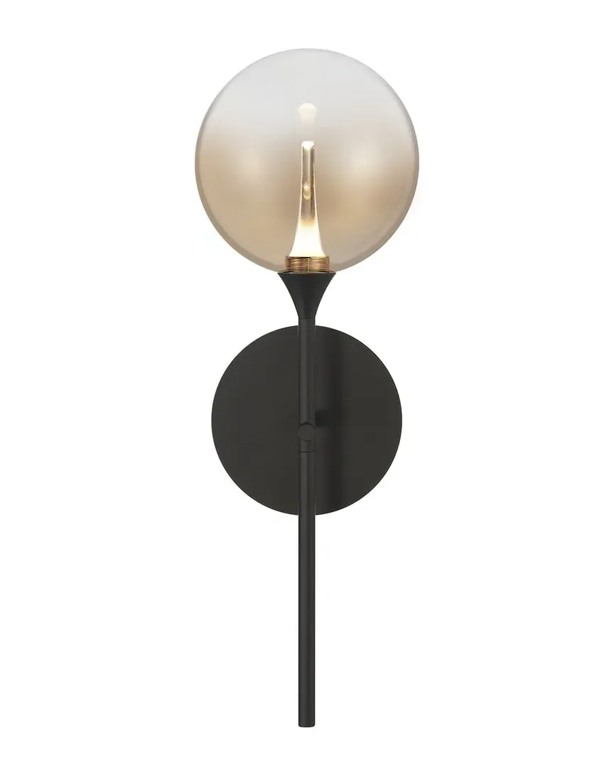 Iissa 19in Wall Sconce - Matte Black, Steel