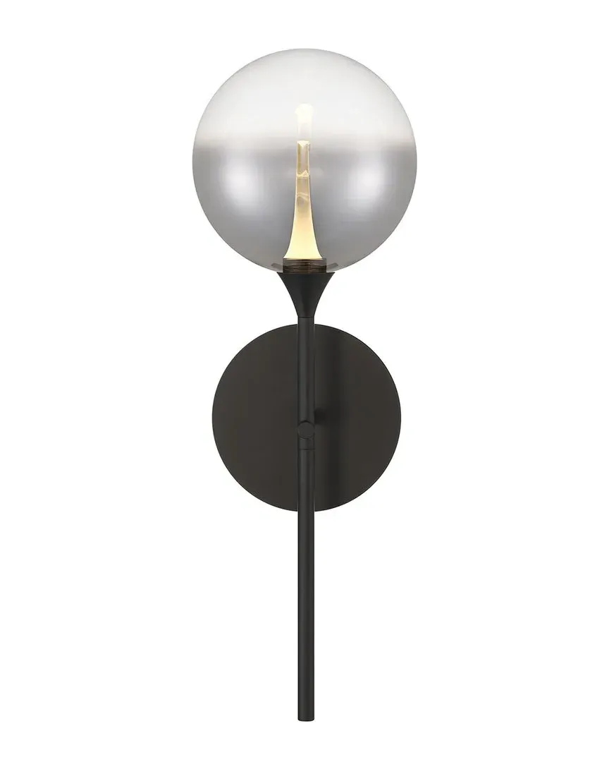 Iissa 19in Wall Sconce - Matte Black, Steel