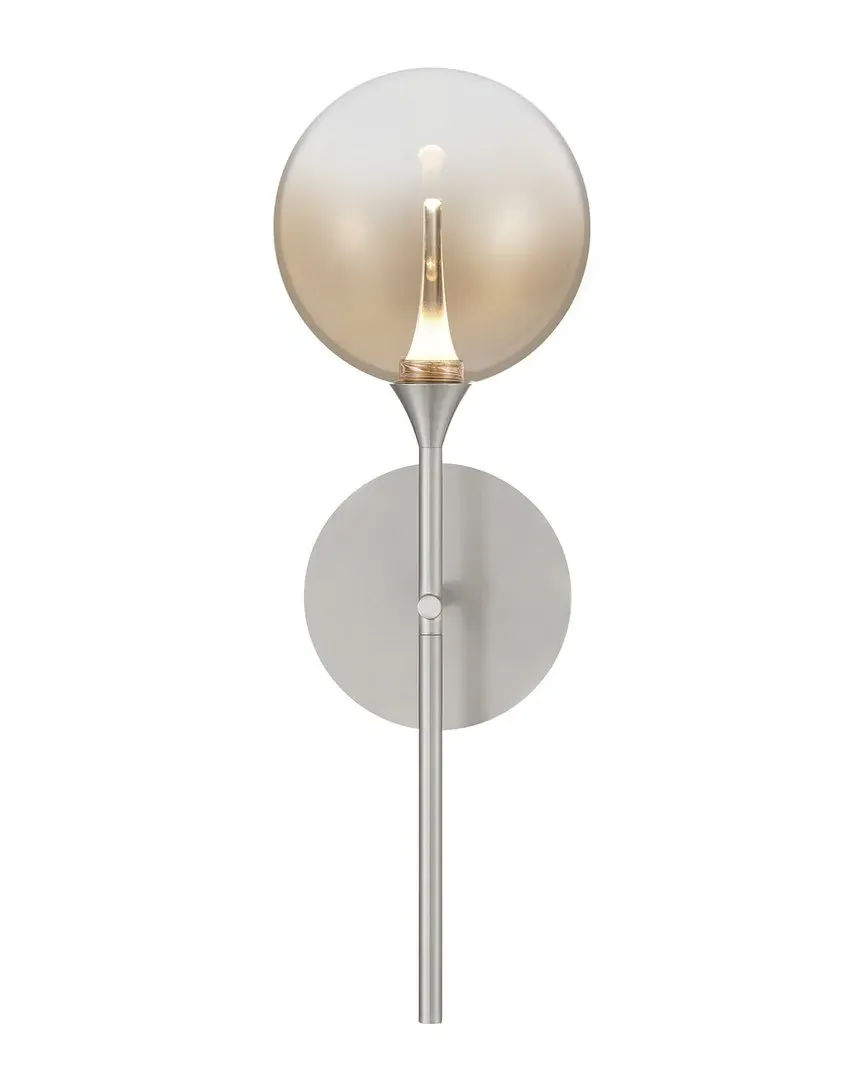 Iissa 19in Wall Sconce - Satin Nickel, Steel