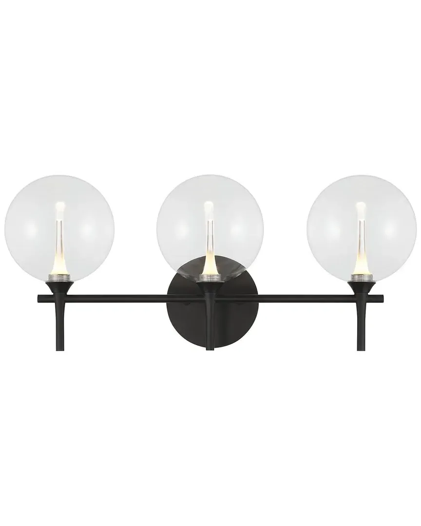 Iissa 3-Light Vanity Light - Matte Black, Steel image