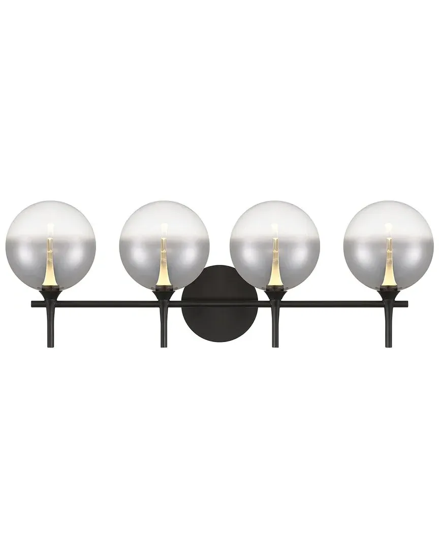 Iissa 4-Light Vanity Light - Matte Black, Steel