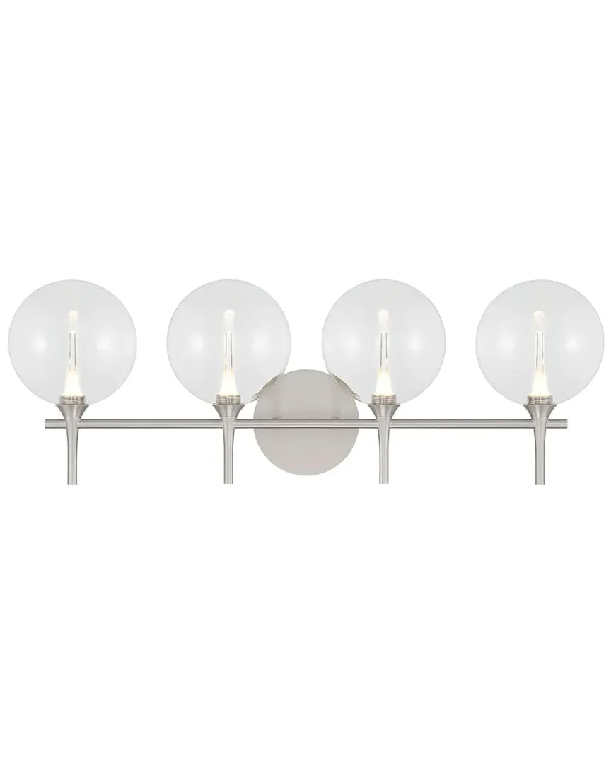 Iissa 4-Light Vanity Light - Satin Nickel, Steel