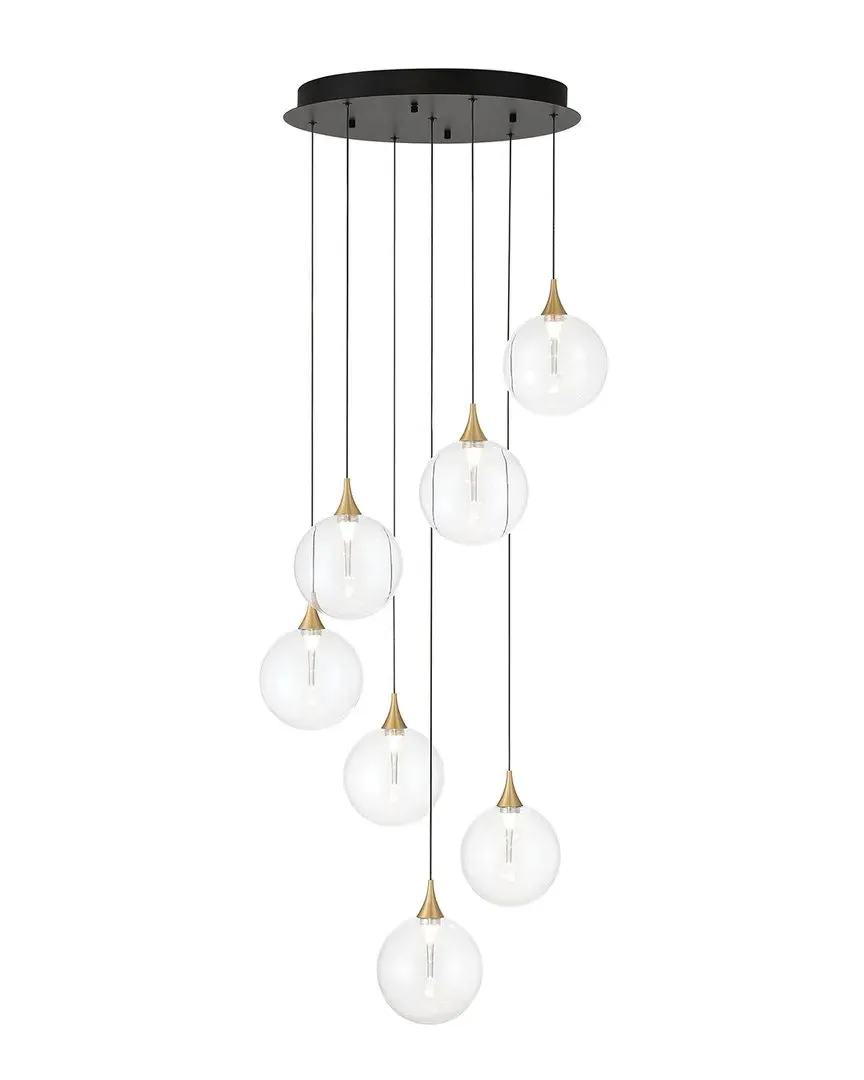 Iissa 7-Light Chandelier - Gold, Steel