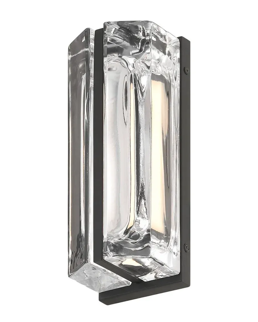 Langferd 12in Outdoor Light - Matte Black, Steel