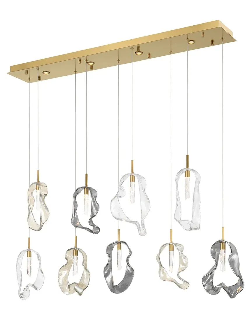 Norah 9-Light Chandelier - Gold, Steel image