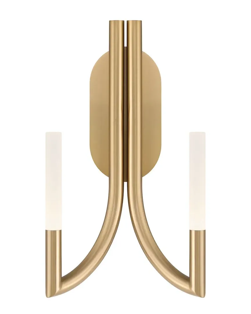 Olette 2-Light Wall Sconce - Gold, Steel