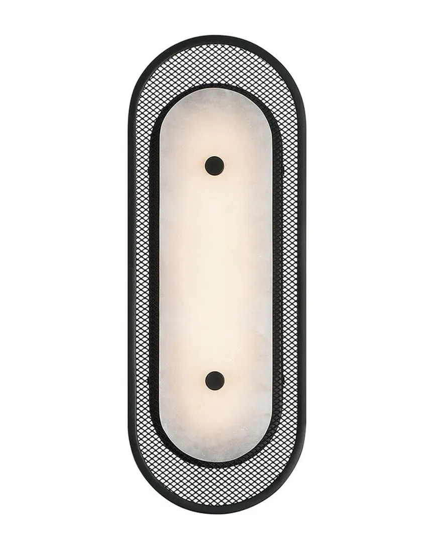 Tramore 16in Wall Sconce - Matte Black, Steel