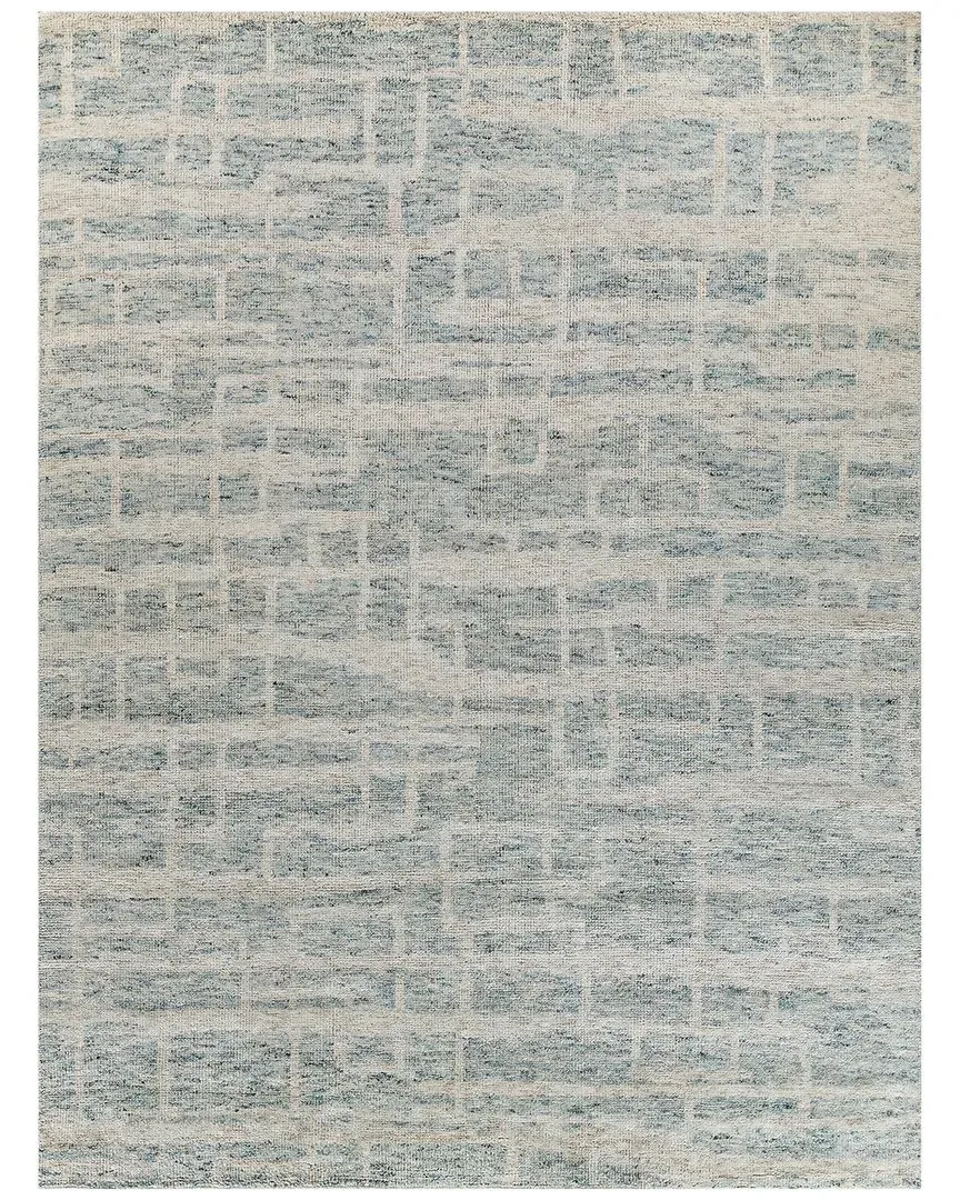 Aldridge Hand-Knotted Area Rug - Light Blue, Wool