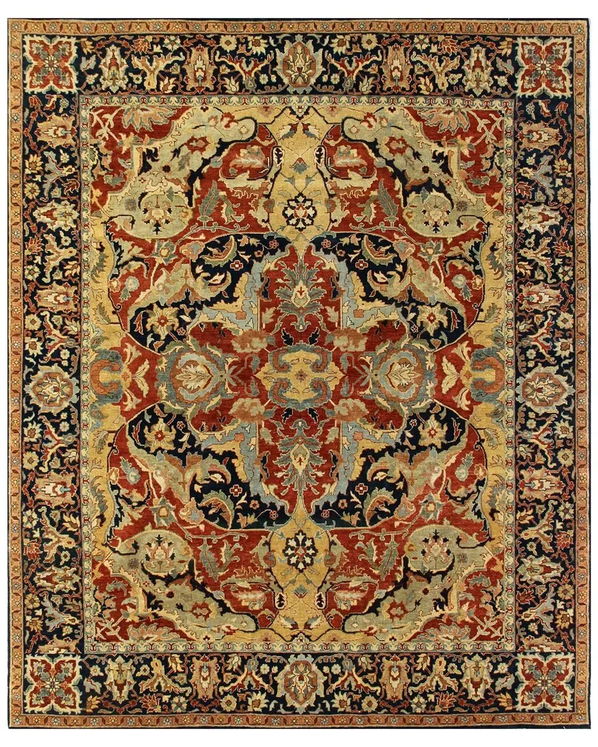 Antique Weave Serapi Hand-Knotted Area Rug - Rust, New Zealand Wool