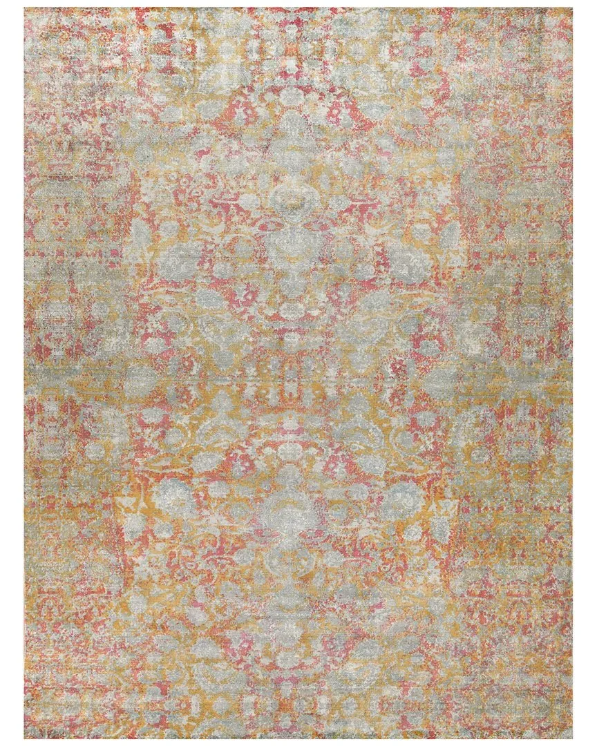 Antolini Hand-Loomed Rug - Green, Bamboo Silk