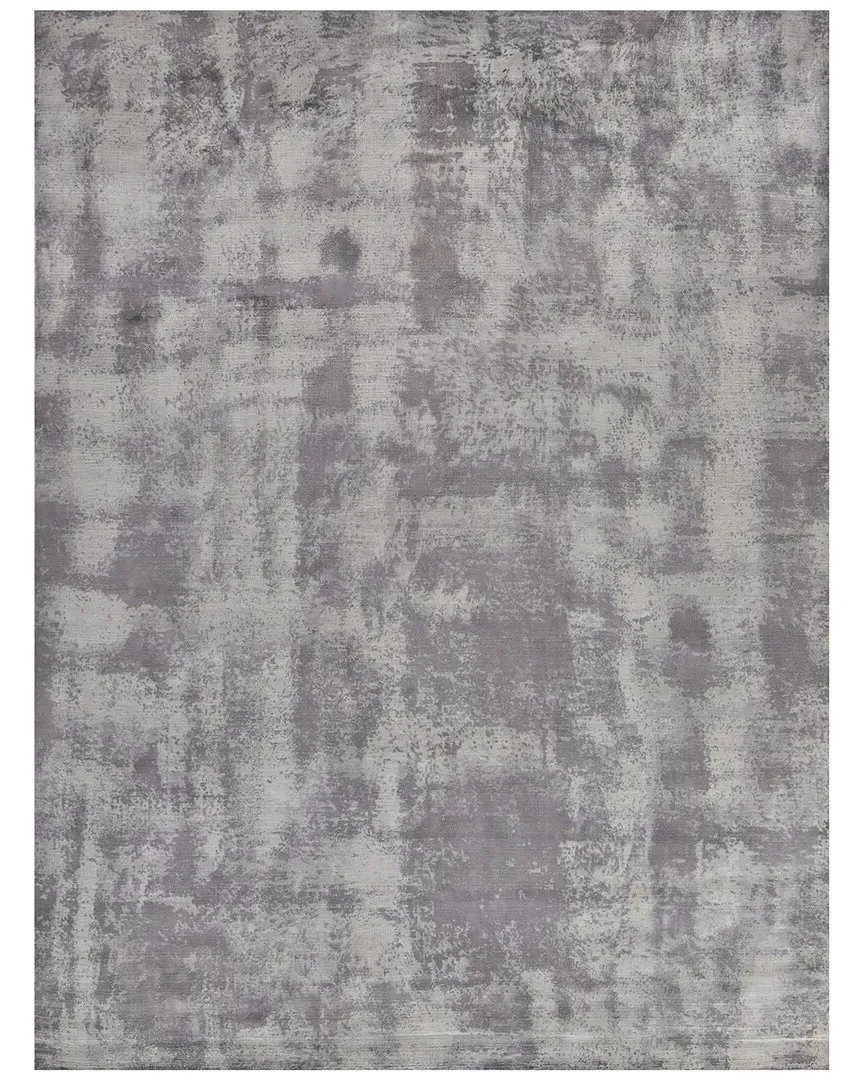 Antolini Hand-Loomed Rug - Grey, Bamboo Silk image