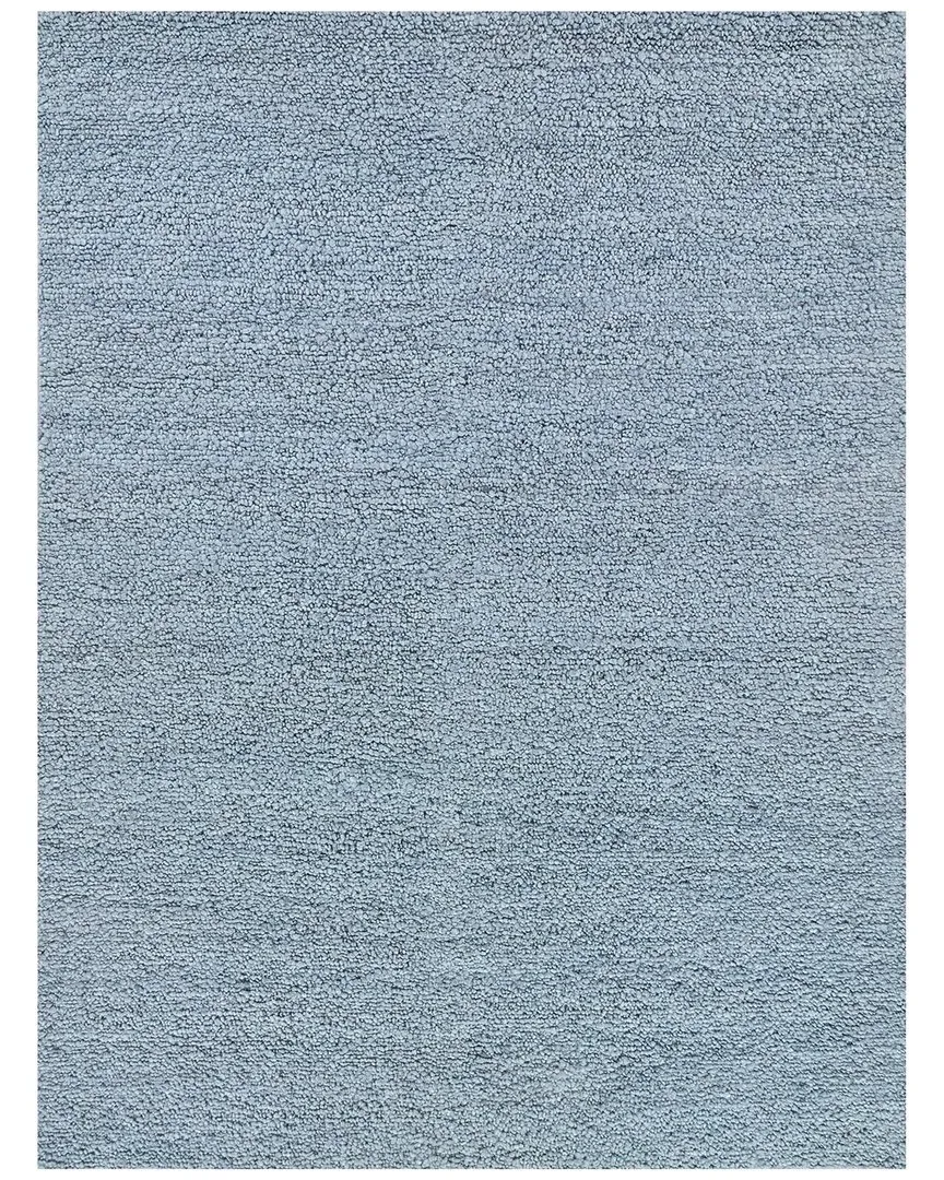 Borelli Hand-Loomed Area Rug - Light Blue, New Zealand Wool