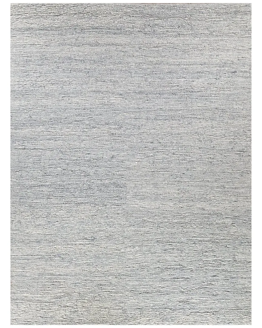 Borelli Hand-Loomed Area Rug - Silver, New Zealand Wool