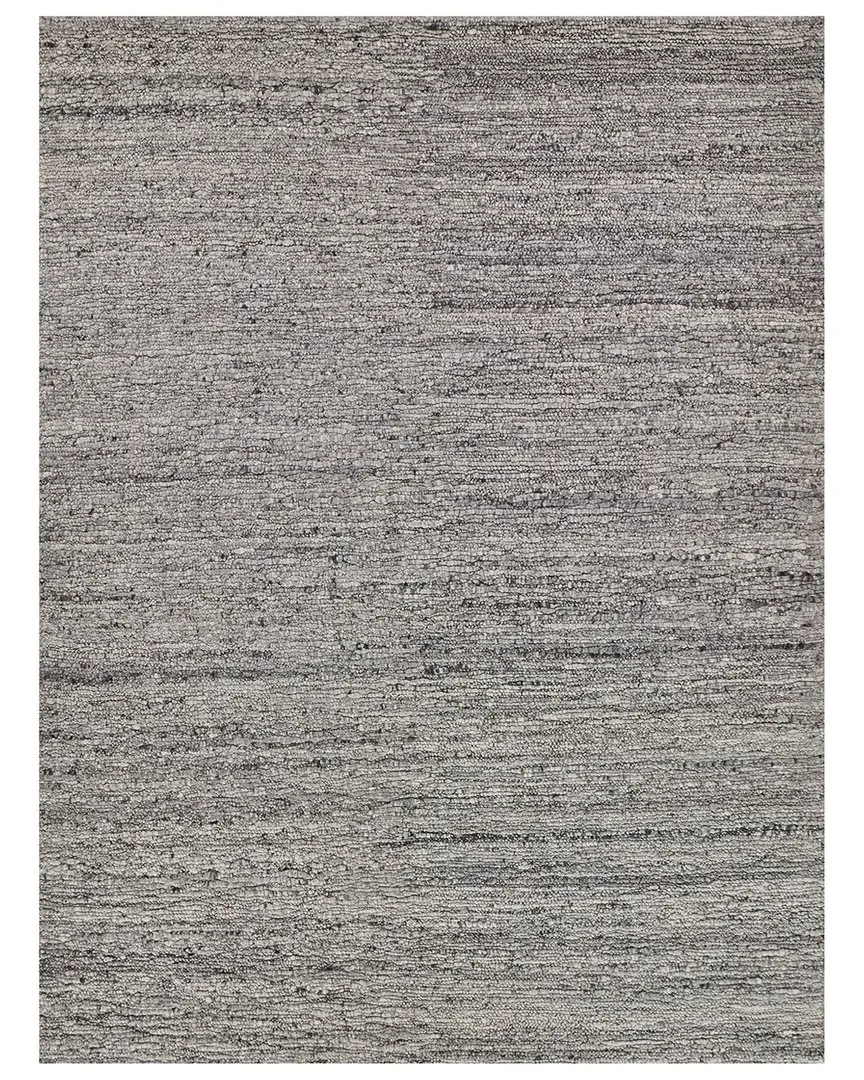 Borelli Hand-Loomed Rug - Light Gray, New Zealand Wool