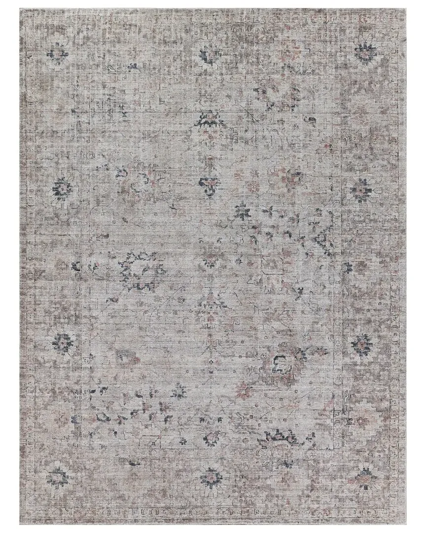 Cambridge Hand-Loomed Area Rug - Silver Blue, Wool Bamboo Silk