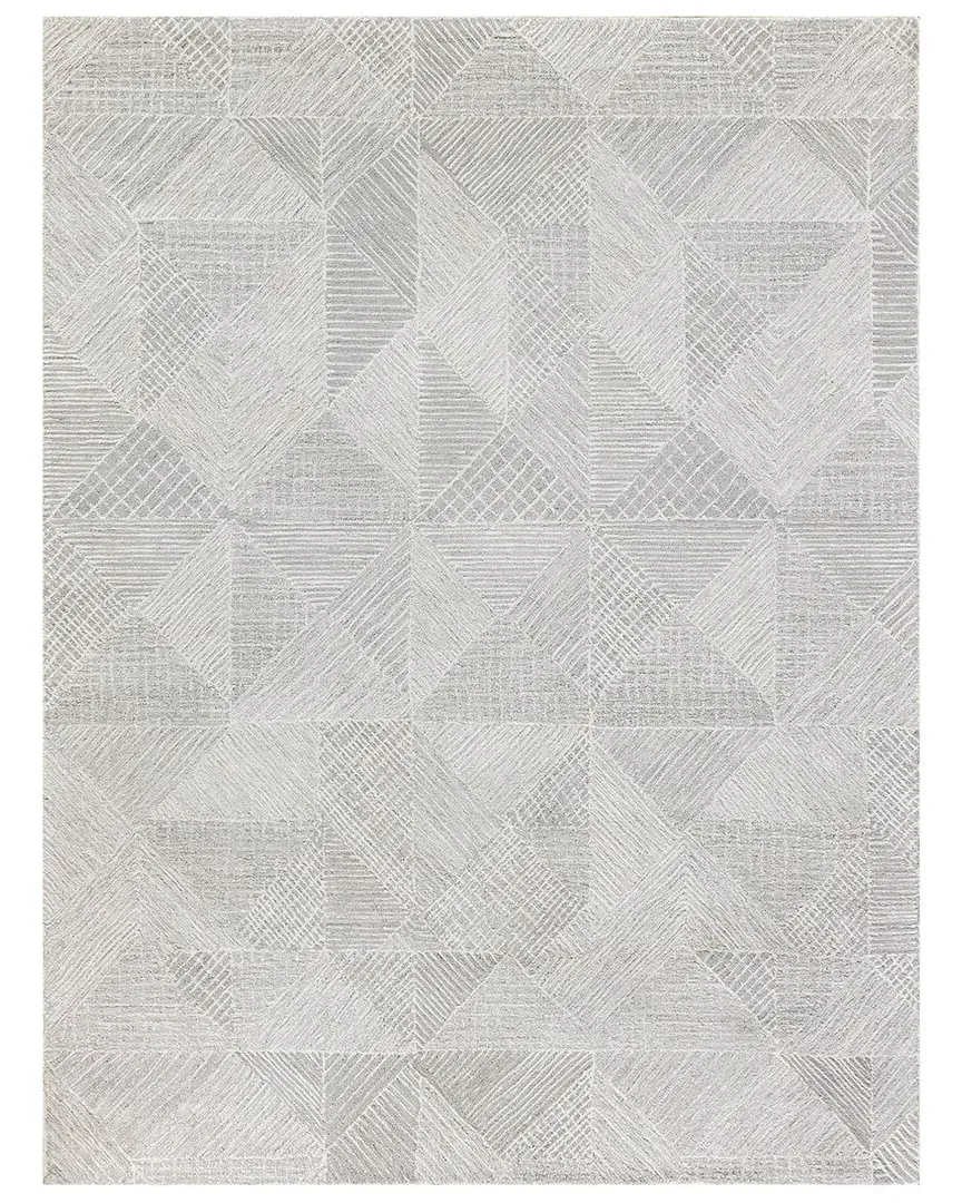 Caprice Hand-Tufted Area Rug - Silver, New Zealand Wool