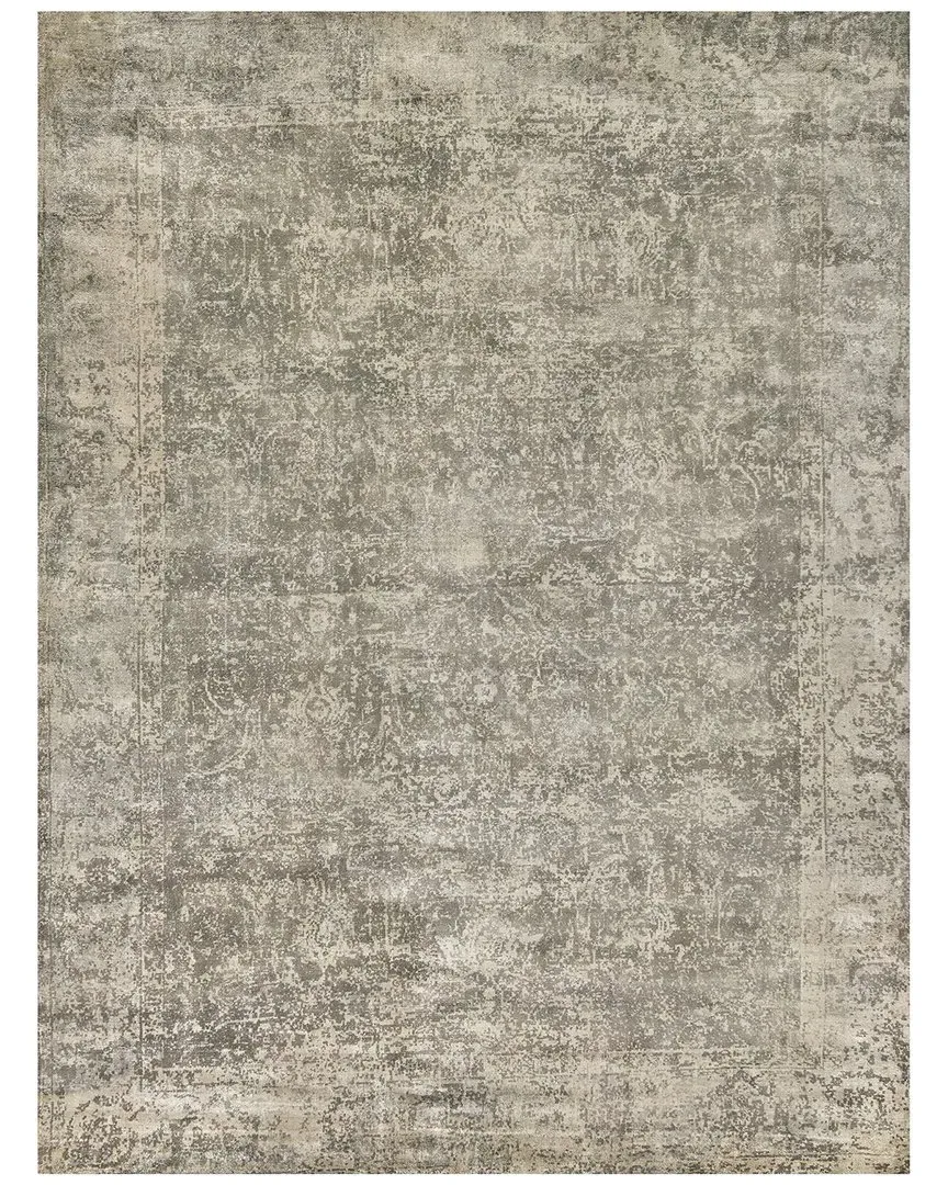 Cassina Hand-Loomed Area Rug - Charcoal, Bamboo Silk image