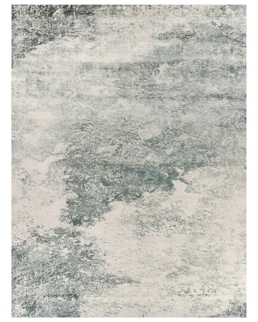 Cassina Hand-Loomed Area Rug - Grey, Bamboo Silk