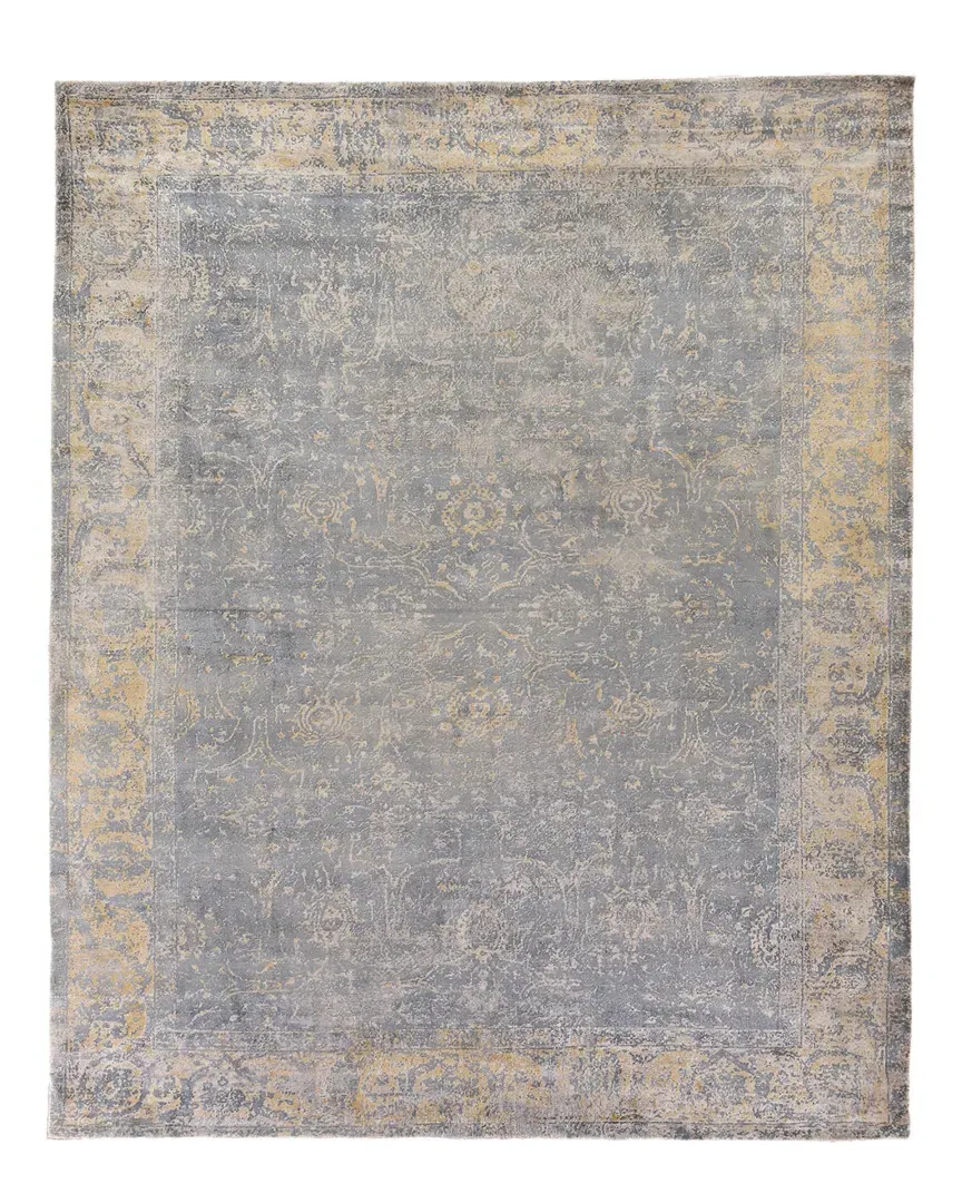 Cassina Hand-Made Area Rug - Silver, Wool image