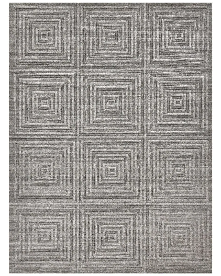 Castelli Hand-Loomed Area Rug - Grey, New Zealand Wool