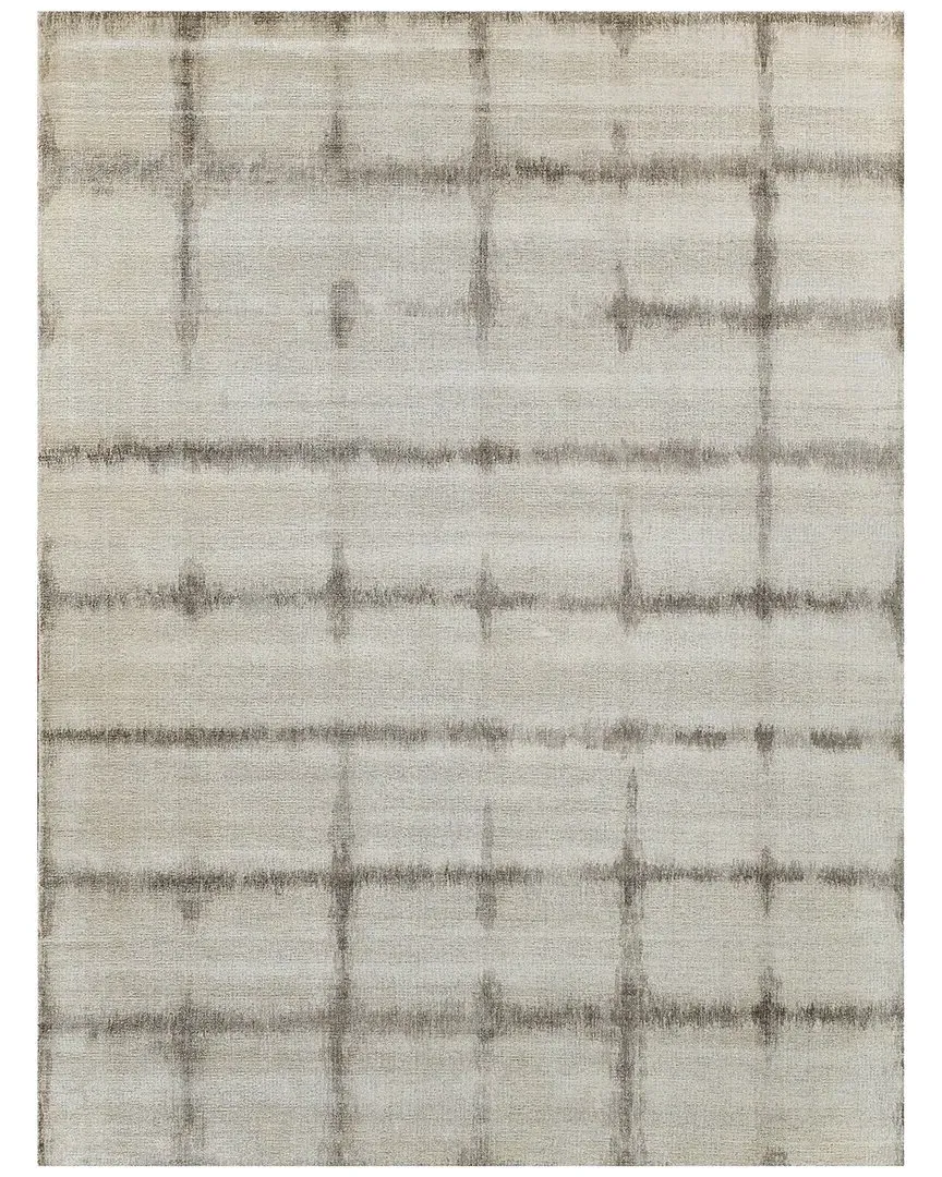 Chroma Hand-Loomed Area Rug - Beige Brown, Wool & Bamboo Silk image