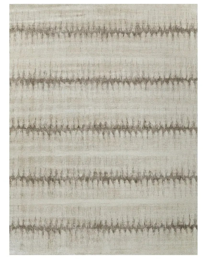 Chroma Hand-Loomed Area Rug - Beige, Wool & Bamboo Silk