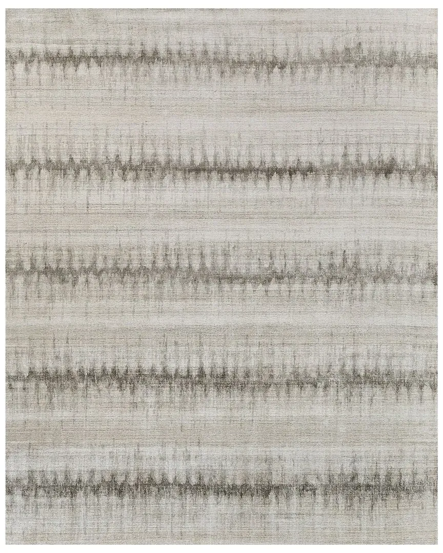Chroma Hand-Loomed Area Rug - Charcoal, Wool & Bamboo Silk