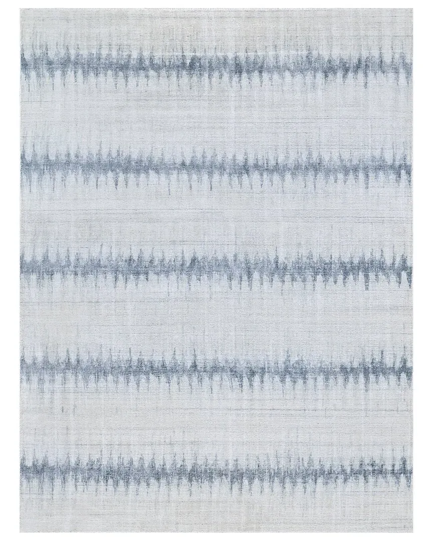 Chroma Hand-Loomed Area Rug - Navy, Wool & Bamboo Silk