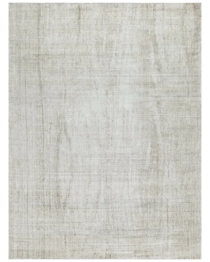 Cloud Hand-Loomed Area Rug - Ivory/Beige, Wool/Bamboo Silk image