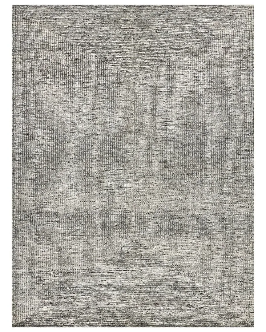 Crescent Hand-Knotted Area Rug - Grey, New Zealand Wool image