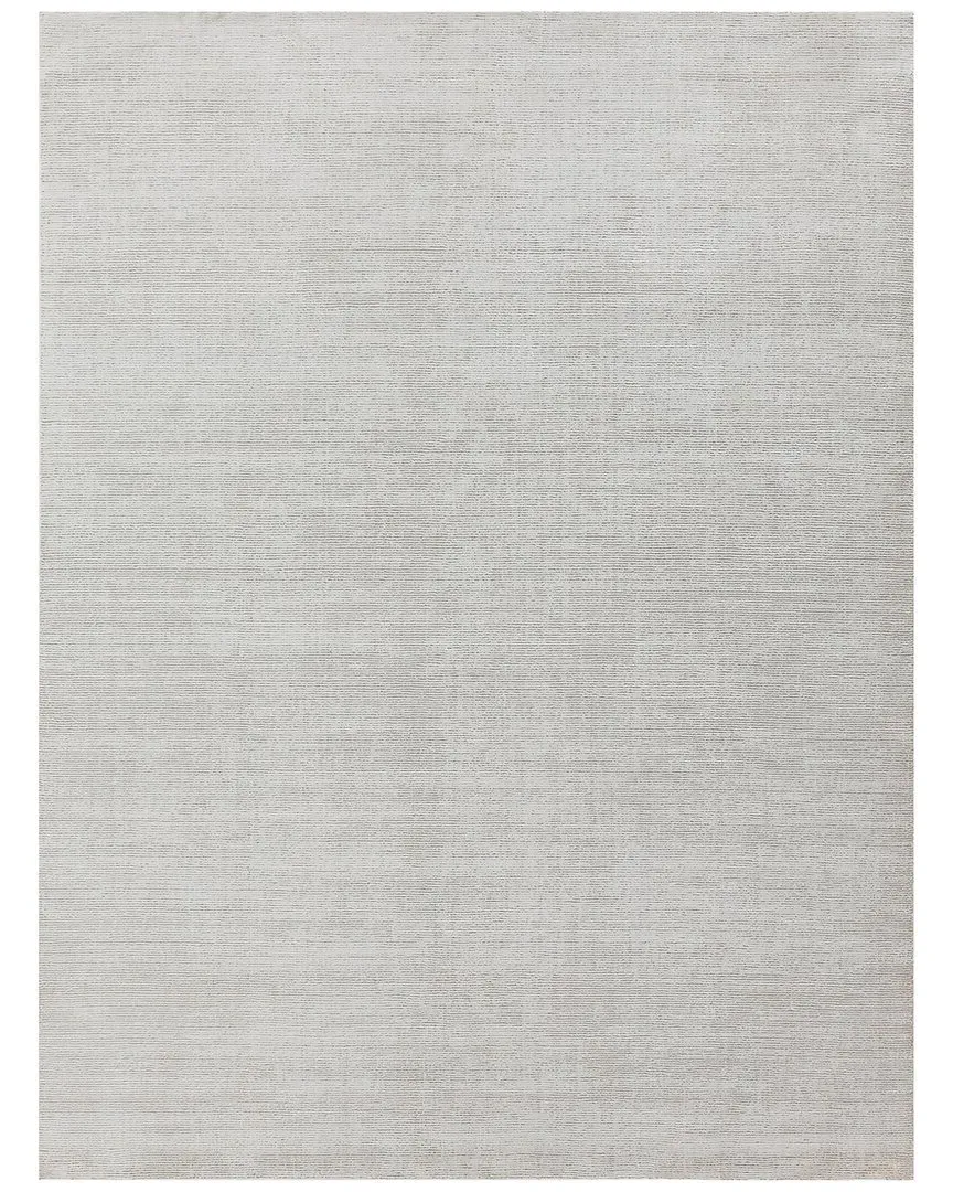 Duo Hand-Loomed Area Rug - White, New Zealand Wool